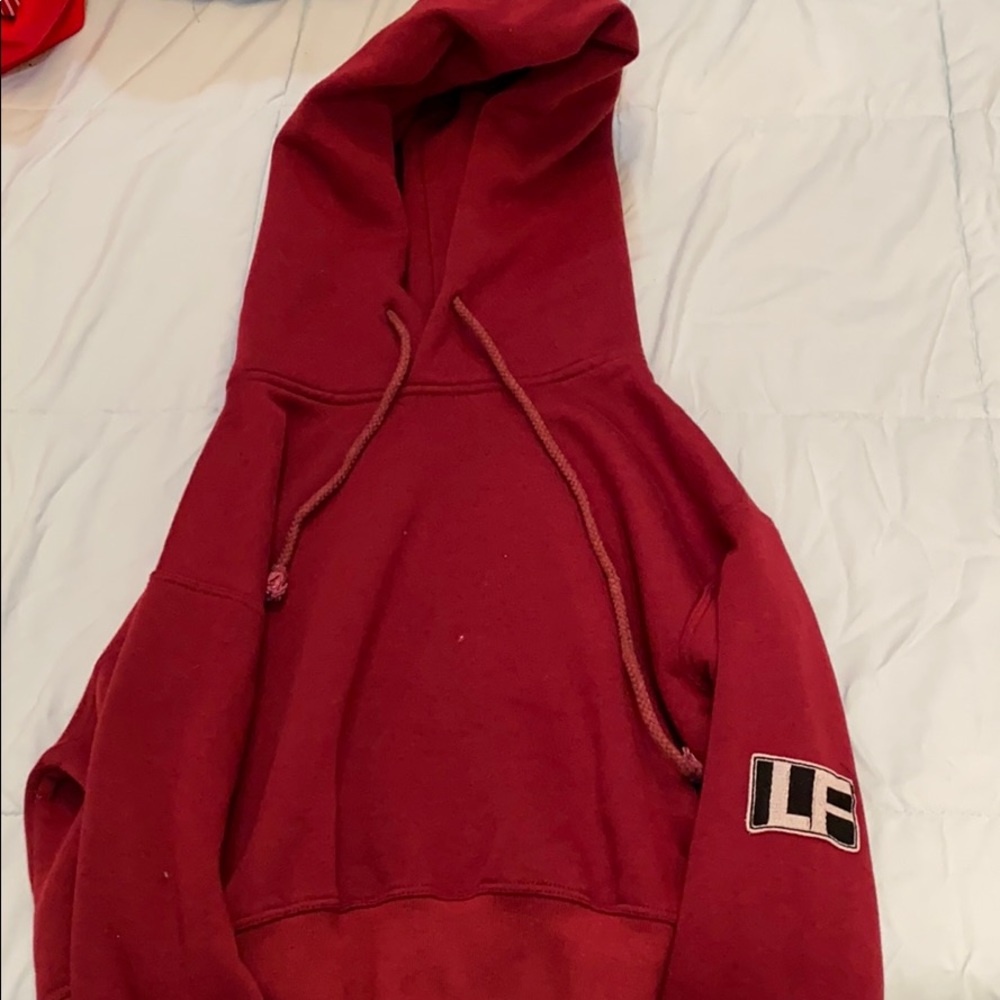 LF burgundy hoodie